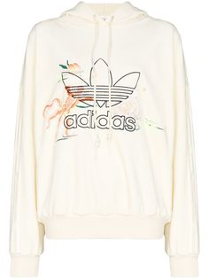 adidas худи с вышитым логотипом