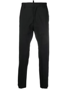 Dsquared2 узкие брюки с заклепками