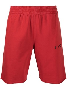 Off-White спортивные шорты с логотипом