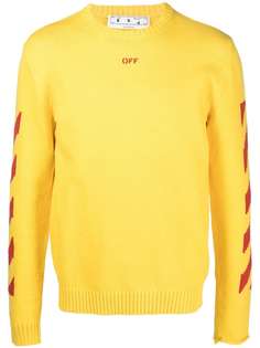 Off-White джемпер с круглым вырезом