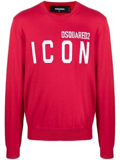 Dsquared2 джемпер Icon вязки интарсия с логотипом