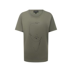 Хлопковая футболка Emporio Armani