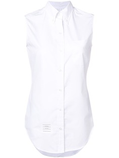 Thom Browne поплиновая рубашка без рукавов
