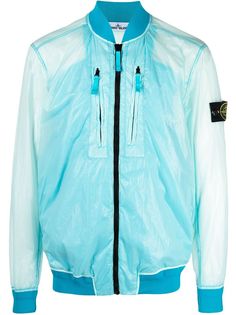 Stone Island куртка с нашивкой-логотипом