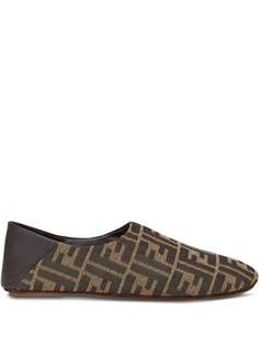 Fendi лоферы с логотипом FF