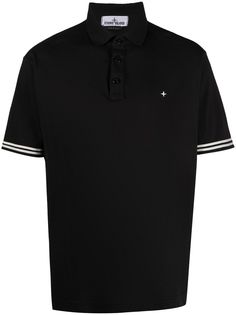 Stone Island рубашка поло с нашивкой-логотипом