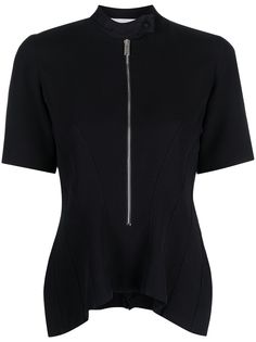 Stella McCartney блузка на молнии с драпировкой