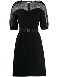 Fendi платье с короткими рукавами и поясом