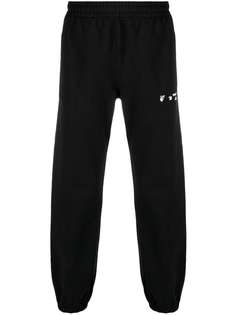 Off-White спортивные брюки с логотипом