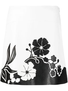 Ermanno Scervino мини-юбка А-силуэта с цветочным принтом