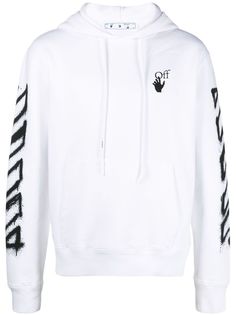 Off-White худи с принтом граффити