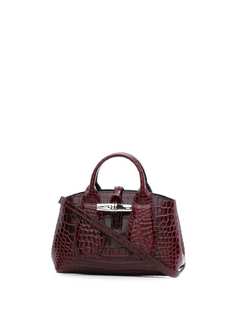 Longchamp маленькая сумка-тоут Roseau с тиснением под крокодила