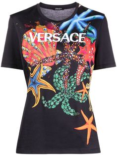 Versace футболка с принтом Trésor de la Mer