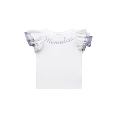 Хлопковая футболка Monnalisa