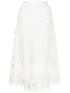 Ermanno Scervino юбка миди с кружевным узором