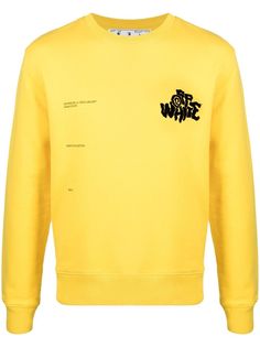 Off-White толстовка Adam Is Eve с логотипом