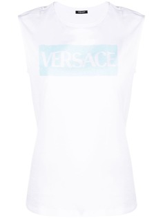 Versace топ с логотипом