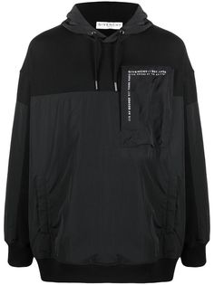 Givenchy худи с логотипом и вставками