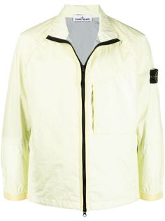 Stone Island куртка с нашивкой-логотипом
