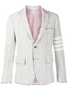 Thom Browne однобортный твидовый пиджак