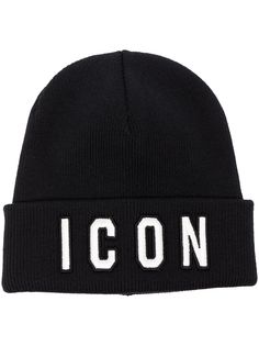 Dsquared2 шапка бини с вышивкой Icon