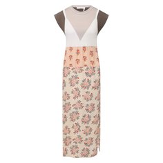 Платье из хлопка и вискозы Chloé