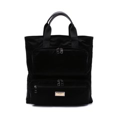 Текстильная сумка-шопер Nero Sicilia DNA Dolce & Gabbana