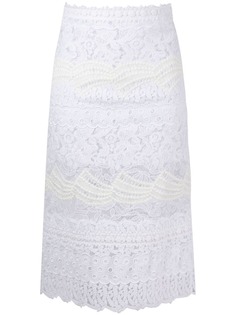 Ermanno Scervino кружевная юбка с завышенной талией