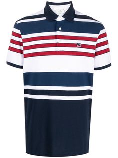 Etro рубашка поло в полоску