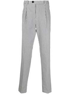 Brunello Cucinelli прямые брюки в тонкую полоску