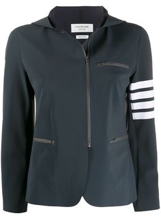 Thom Browne спортивная куртка на молнии с полосками 4-Bar
