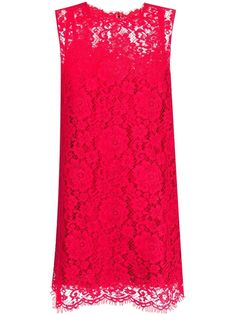 Dolce & Gabbana кружевное платье-трапеция без рукавов