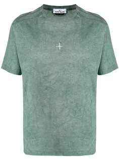 Stone Island футболка с вышитым логотипом