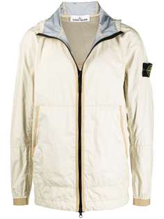 Stone Island куртка на молнии с капюшоном
