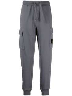 Stone Island брюки с нашивкой-логотипом