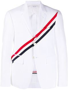 Thom Browne пиджак с полосками RWB