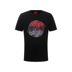 Хлопковая футболка HUGO