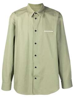 Jil Sander рубашка с нашивкой