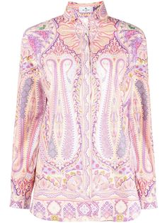 Etro рубашка с принтом пейсли