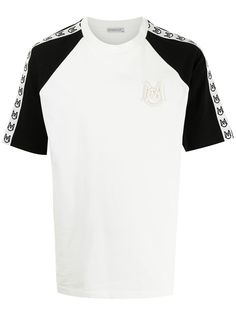 Moncler футболка с вышитым логотипом
