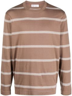 Brunello Cucinelli толстовка в полоску