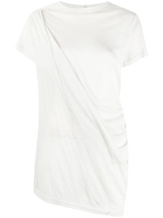 Rick Owens футболка с драпировкой