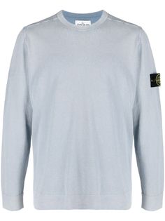 Stone Island толстовка с нашивкой-логотипом