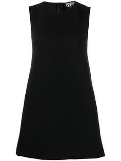 Versace Jeans Couture платье-трапеция с вышитым логотипом