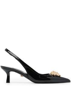 Versace туфли La Medusa 60 с ремешком на пятке