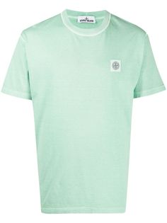 Stone Island футболка с нашивкой-логотипом