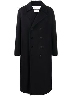 Jil Sander двубортное кашемировое пальто