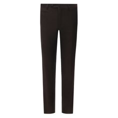 Брюки из шерсти и льна Corneliani