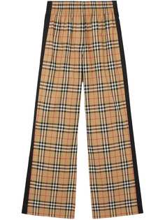 Burberry брюки в клетку Vintage Check с завышенной талией