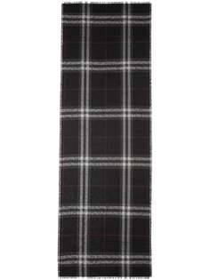 Burberry клетчатый шарф с монограммой